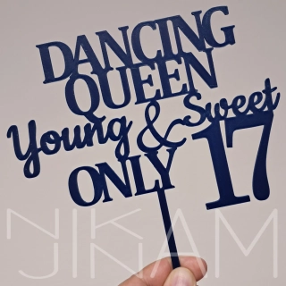 Dortový zápich Dancing queen