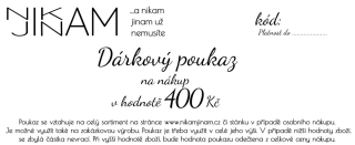 Dárkový poukaz 400 Kč